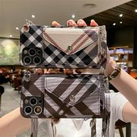 ราคา Multi Function กระเป๋าสตางค์โทรศัพท์สำหรับ VIVO Y16 Y35 Y20 Y20i Y20s Y12s Y17 Y15 Y12 Y11 Y19 Y30 Y50 V11 V11 Pro V11i V15 V15 Pro S1 S1 Pro Y91 Y95 Y91C Y81แฟชั่นของผู้หญิง Burberry หนังฝาครอบด้านหล