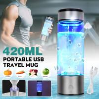ราคา 3mins 420ML Portable Water Ionizer Bottle Rechargeable Negative Ion Water Cup Hydrogens rich Water Cup Water Generator Alkaline (14138877356)
