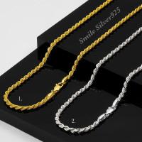 ราคา สร้อยคอเงินแท้ 92 5 Italy ลายเกลียวเชือก (19760161153)