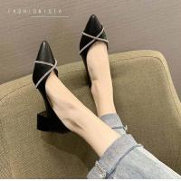 ราคา ส่งเร็วพิเศษ รองเท้าส้นสูง รองเท้าคัชชู ส้นสูง คัชชู รองเท้าสีดำ รองเท้าสีครีม รองเท้าดำ รองเท้าครีม รองเท้าหนัง (8540521979)