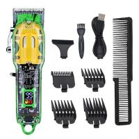 ราคา ที่กันจอนผมไฟฟ้าปัตตาเลี่ยนตัดผมใสสำหรับผู้ชายที่กันจอนผมไฟฟ้าสำหรับผู้ชายตัดผมพร้อมจอ LCD (16700824027)