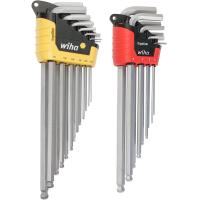 ราคา WIHA 66982 ErgoStar Ball End Hex L Key Inch and Metric 22 Piece (19537419357)
