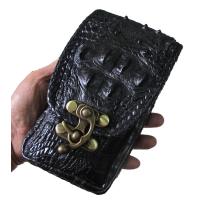 ราคา Thai Complex Genuine Crocodile For your Mobile โหนกจระเข้ กล่องใส่โทรศัพท์มือถือ เป็นหนังจระเข้แท้ทั้งใบด้านห (1367152175)