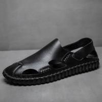 ราคา J lindeberg DESCENTE รองเท้าแตะสำหรับผู้ชายเกตไข่มุกใหม่ Joyfootjoymalbon Uniqlo หนังฤดูร้อนของผู้ชายรองเท้าบุรุษแจ๊กเก็ตรองเท้าแตะ Baotou และรองเท้าแตะผู้ชาย2021ใหม่รองเท้าแตะชายหาด (20053136354)