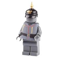 ราคา Compatible with LEGO military World War I World War II German officer coat moc small particles spell plug in building block toys (19869366386)