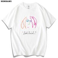 ราคา Red Han He Beatles The Beatles T shirt Rock Music John Lennon Short Sleeve Cotton (20763737199)