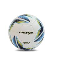 ราคา ลูกบอล ลูกฟุตบอล ลูกฟุตบอลหนังเย็บ เบอร์ 5 FIVE STAR รุ่น FT 6600 ขาว น้ำเงิน (9393760867)