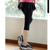 ราคา กางเกงโยคะไซส์ใหญ่กางเกงกระโปรงซับในคล้ายใส่สองชิ้นกางเกงกีฬาชุดฤดูร้อนสำหรับสาวอวบ200กก กางเกงวิ่งออกกำลังกายแห้งเร็ว (11115467117)