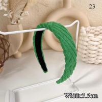 ราคา ที่คาดผมที่คาดผมผ้ากำมะหยี่ลายตารางของผู้หญิงชุดวินเทจสีเขียวฟองน้ำปีกกว้างผูกที่คาดผมศรีษะห่วงอุปกรณ์ผมหรูหรา (19553717816)