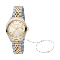 ราคา ESPRIT นาฬิกาข้อมือรุ่น ES1L295M0125 สีทูโทน (18576017547)
