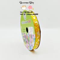 ราคา ริบบิ้นพับเหรียญ TW ลายจุด ลายดอกไม้ เบอร์ 2 ยาว 50 หลา (18098681151)