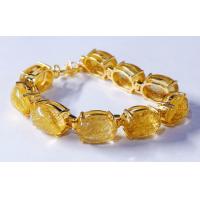 ราคา เทียม หินไหมทอง ทอง 24k สร้อยข้อมือมงคล กำไลไหมทอง (21294848571)