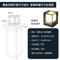 ราคา Solar column light square courtyard solar door post light villa garden decoration light sense dark automatic light (20597313325)