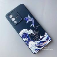 ราคา เคส VIVO V29 5G V27 V27e V23e V25e V15Pro Y33T กล้องบางพิเศษ3D ด้าน Relief กันกระแทกป้องกันเคสใส่โทรศัพท์ LuckyCat Kanagawave WhiteCrane X80X90X70 (19768535663)