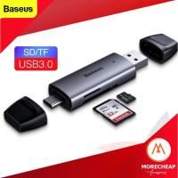 ราคา ถูก แท้ Baseus OTG Card Reader Adapter SD TF Memory Type C USB 3 0 for PC Laptop tablet Smartphone (7930322287)