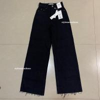 ราคา A Motion045 โปรดทราบ ส่วนที่1 Bershka Stradivarius กางเกงยีนส์เอวขากว้างสูง สีใหม่ (18952773308)