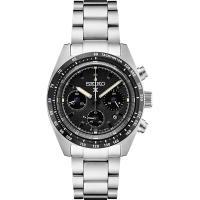 ราคา Seiko Prospex Speedtimer Solar Chronograph Black Dial Mens Watch SSC819 (16358220032)