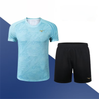 ราคา Mizuno เสื้อกีฬา536เสื้อยืดรูปแบดมินตันใหม่2023เสื้อเทนนิสโต๊ะปิงปองแขนกางเกงฝึก (19253744620)