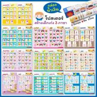 ราคา โปสเตอร์เด็ก 3 ภาษา กล่องละ 10 หมวด Poster โปสเตอร์เด็ก โปสเตอร์อังกฤษจีนไทย โปสเตอร์แปะผนัง หนังสือเด็ก เสริมพัฒนาการเด็ก (11833746715)