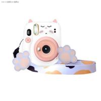 ราคา ฟูจิโพลารอยด์ Mini11กล้องเคสแมวสัตว์เลี้ยงซิลิโคนแขนติดตั้งกระเป๋าใสคริสตัลกรณีฟรีสายคล้องไหล่ (16034202668)