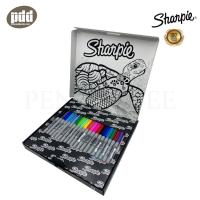 ราคา 20 ด้าม Sharpie ชาร์ปี้ ชุดปากกามาร์คเกอร์แบบคละสี หัว 1 0 มม และ หัว 0 3 มม 20 ct Sharpie Permanent Markers Assorted Color F Point UF Point TORTOISE Special Edition ปากกาลบไม่ได้ กั (2922596710)