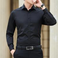 ราคา New Plus Size 6XL 7XL 8XL Men Solid Color Business Shirt Fashion Classic Basic Casual Slim White Long Sleeve Shirt Brand Clothes (20728846565)
