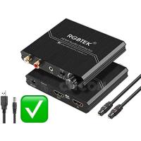 ราคา HDMI Audio Extractor Converter HDMI 2 0 to SPDIF R L 3 5MM Supports 18Gpbs HDR10 YUV 4 4 4 HDCP 2 2 CEC Volume Control (19355588638)