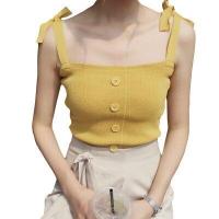 ราคา Miss Sumey 4สี เสื้อสายเดี่ยวไหมพรม สุดชิว แอบเซ็กซี่ สายเดี่ยว Vintag (16451871510)