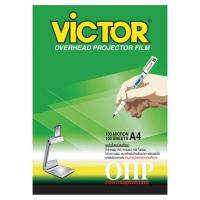 ราคา แผ่นใส Victor ชนิดเขียน A 4 100 ไมครอน A4 แพ็ค100แผ่น (4082816688)