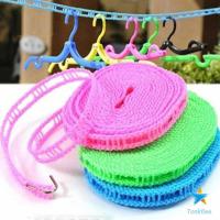 ราคา TookDee ราวเชือกตากผ้าไนล่อน จัดส่งแบบคละสี หน้า แรกราวตากผ้ ากผ้าหอพักนักศึกษ าราวตากผ้ากลางแจ้งกันลมเชือ Dry clothes Rope มีสินค้าพร้อมส่ง (16950929916)