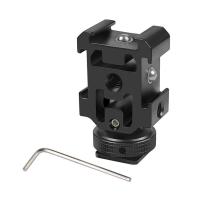 ราคา Triple Hot Shoe Mount Adapter Bracket Stand Holder for DSLR Camera for LED Video Microphone Flash Light (18902030784)