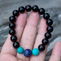 ราคา สร้อยข้อมือนำโชค พลอยเทอร์ควอยซ์ Turquoise พลอยลาพิส ลาซูลี Lapis lazuli และนิล Onyx อัญมณีแห่งดูดทรัพย์ ขจัดสิ่งชั่วร้าย (12538222008)