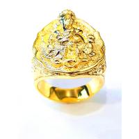 ราคา แหวนองค์พระพิฆเนศ เงินแท้ 925 ชุบทองคำขาว ชุบทองไมคร่อน (632782117)