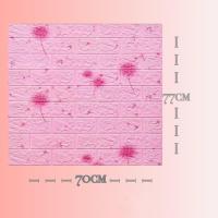 ราคา วอลเปเปอร์ผนัง วอลเปเปอร์ วอลเปเปอร์ติดผนัง 77x70cm มีกาวในตัว ลายอิฐ กันกระแทก มีกาวในตัว 3d wallpaper DIY กันน้ำเช็ดคราบง่าย (12601602764)
