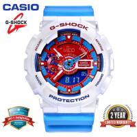 ราคา G Shock GA110 นาฬิกาข้อมือผู้ชายแบบสปอร์ตแสดงเวลาแบบคู่ 200 เมตรกันน้ำกันกระแทกและกันน้ำแสดงเวลาโลก LED นาฬิกาข้อมืออัตโนมัติ GA 110AC 7A (3823582070)