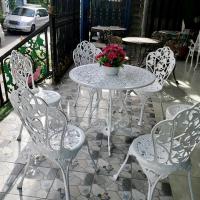 ราคา สินค้าสั่งทำ 7 14 วัน ชุดสนามอัลลอยด์ ลายใบตำลึง 6 ที่นั้ง เฟอร์นิเจอร์สนาม เฟอร์นิเจอร์กลางแจ้ง ชุดโต๊ะสนาม (9502537662)