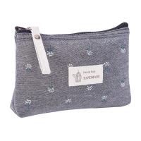 ราคา Waterproof Printed Canvas Makeup Bag Portable Womens Small Zipper Wash Bag Multifunctional Student Pencil Case (19888217798)