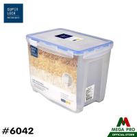 ราคา Megapro Super lock รุ่น 6042และ6041 กล่องข้าวสาร 10 kg 5 kg กล่องใส่ข้าวสาร ป้องกันเเบคทีเรีย (9842778861)