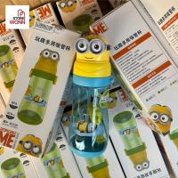 ราคา H013 ขวดน้ำเด็กไปโรงเรียน มินเนี่ยน 3D ขวดน้ำพกพา BPA free ปลอดภัย minion กระติกน้ำน่ารัก กระบอกน้ำน่ารัก รับเปิดเทอม (19887933195)