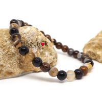 ราคา หินอาเกต หินดวงตาสวรรค์ สีน้ำตาล Brown Agate 6 มิล หินโมรา หินมงคล หินสี หินนำโชค กำไลหินมงคล กำไลหิน กำไลข้อมือ กำไลหินเสริมดวง By Meechok (961780490)