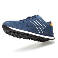 ราคา CODai424839 Ready Stock Athletic Shoes Mens Outdoor Tennis Jogging Walking Fashion SneakerGenuine Leather Running Shoes Navy Blue (19671183617)