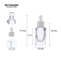 ราคา ขวดแก้ว ทรงเหลี่ยม ดรอปเปอร์ dropper ขวดแก้วใส ขวดหัวหยด ขวดเซรั่ม ขวดแก้วสี่เหลี่ยม หยดน้ำมัน ขวดแก้วขนาดเล็ก ขวดใส ขวดใส่น้ำหอม 10 50 ml (10263063854)