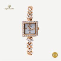 ราคา Royal Crown รุ่น 3808B นาฬิกาข้อมือผู้หญิงเล็กๆกันน้ำ ล้อมเพชร แบรนด์เนมแท้ Vayo Jewelry (21174092177)
