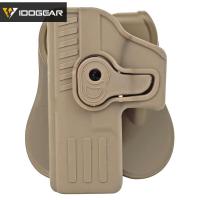 ราคา IDOGEAR ซองยุทธวิธีสำหรับ Glocks G17 G19ปล่อยอย่างรวดเร็วเกมสงครามทางทหาร TPE สำหรับมือซ้ายและมือขวาการวาดเร็วซองใส่ปืนปรับ360องศา Tokyo Marui KJW ซอง6913 (19805363036)
