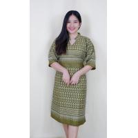 ราคา ชุดเดรสผ้าฝ้าย ชุดเดรสพื้นเมือง ชุดเดรสคุณครู ชุดเดรสผ้าไทย ชุดเดรสใส่ทำงาน ชุดเดรสผู้หญิง (19335786388)