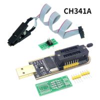 ราคา CH341A 24 25ชุดแฟลช EEPROM BIOS USB โมดูลเขียนโปรแกรม SOIC8 SOP8ที่หนีบทดสอบ93CXX EEPROM 25CXX 24CXX (19696925417)
