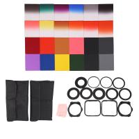 ราคา 24pcs ND Graduated Filters 9pcs Adapter Ring Lens Hood Filter Holder for cokin p series (17324911752)