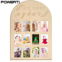 ราคา กรอบรูปทารกสมัยใหม่กรอบรูปปีแรกของทารกกระดานไม้สำหรับภาพถ่าย2 X 3 1st กรอบรูปปีแรกเด็กทารกกรอบรูป12เดือน (21178889722)