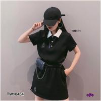 ราคา TW10464 Set เสื้อโปโลไหมพรม กระโปรงสั้น (799852333)