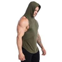 ราคา แห้งเร็วออกกำลังกายมีฮู้ดสำหรับผู้ชายเสื้อกล้ามกีฬาโอเวอร์ไซส์ที่ทำให้เหงื่อออกเสื้อกล้ามเสื้อกล้ามฤดูร้อน (20809178820)